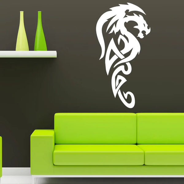 Wandtattoo | Dragon Tribal | Drachen Wappen | Wikinger Stil Sunnywall