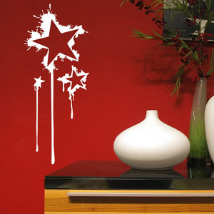 Wandtattoo | Graffiti Sterne | Spray Tag Style Sunnywall