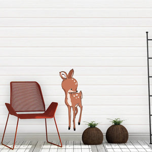 Wandtattoo - neugieriges kleines Rehkitz - Wandsticker Aufkleber Sunnywall