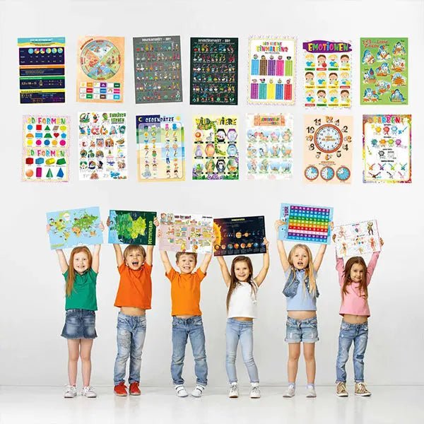 Farbenfrohes Lernen mit den Lernpostern von Sunnywall - Sunnywall - Individualität trifft Design