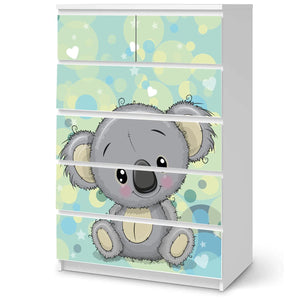 Möbelfolie passend für IKEA Malm Kommode Koala Schrankfolie - Sunnywall - Individualität trifft Design