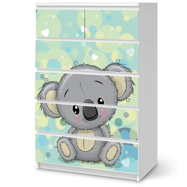 Möbelfolie passend für IKEA Malm Kommode Koala Schrankfolie - Sunnywall - Individualität trifft Design