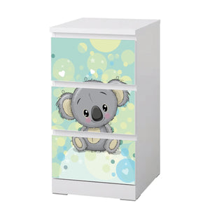 Möbelfolie passend für IKEA Malm Kommode Koala Schrankfolie - Sunnywall - Individualität trifft Design