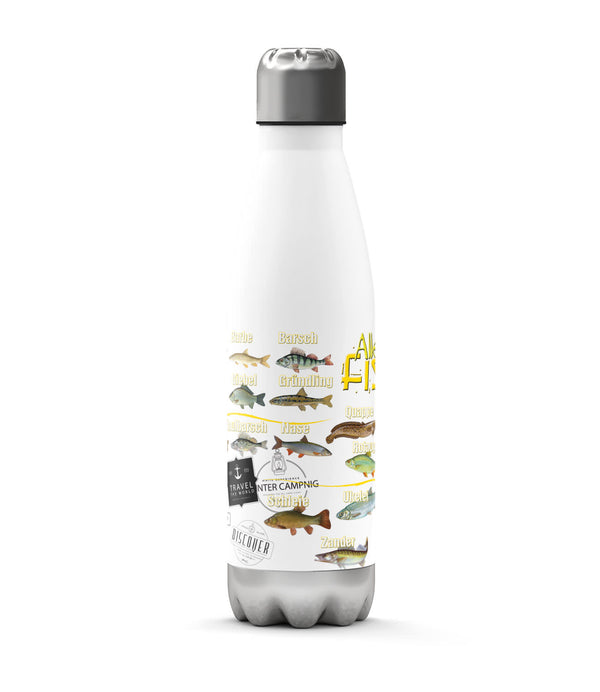 Thermosflasche 500 ml – Angler & Fische - Sunnywall - Individualität trifft Design