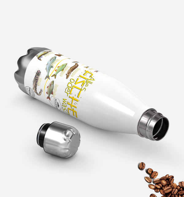 Thermosflasche 500 ml – Angler & Fische - Sunnywall - Individualität trifft Design