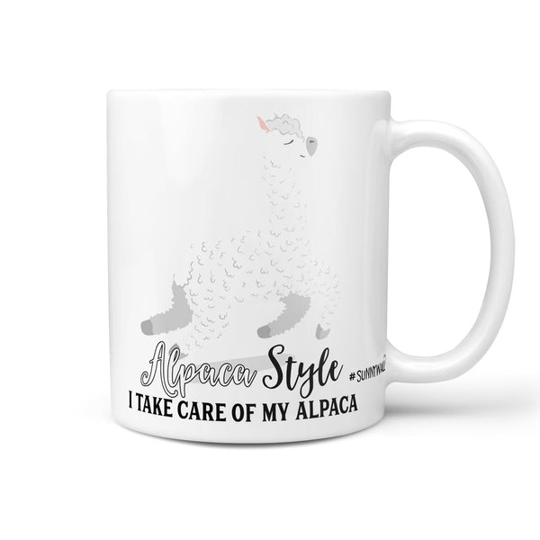 Tasse Kaffeetasse Alpaca Style Take Care of My Alpaca - Sunnywall - Individualität trifft Design