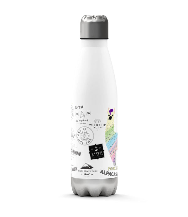 Thermosflasche 500 ml – Alpacas Are Real - Sunnywall - Individualität trifft Design