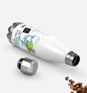 Thermosflasche 500 ml – Wal & Schildkröte - Sunnywall - Individualität trifft Design