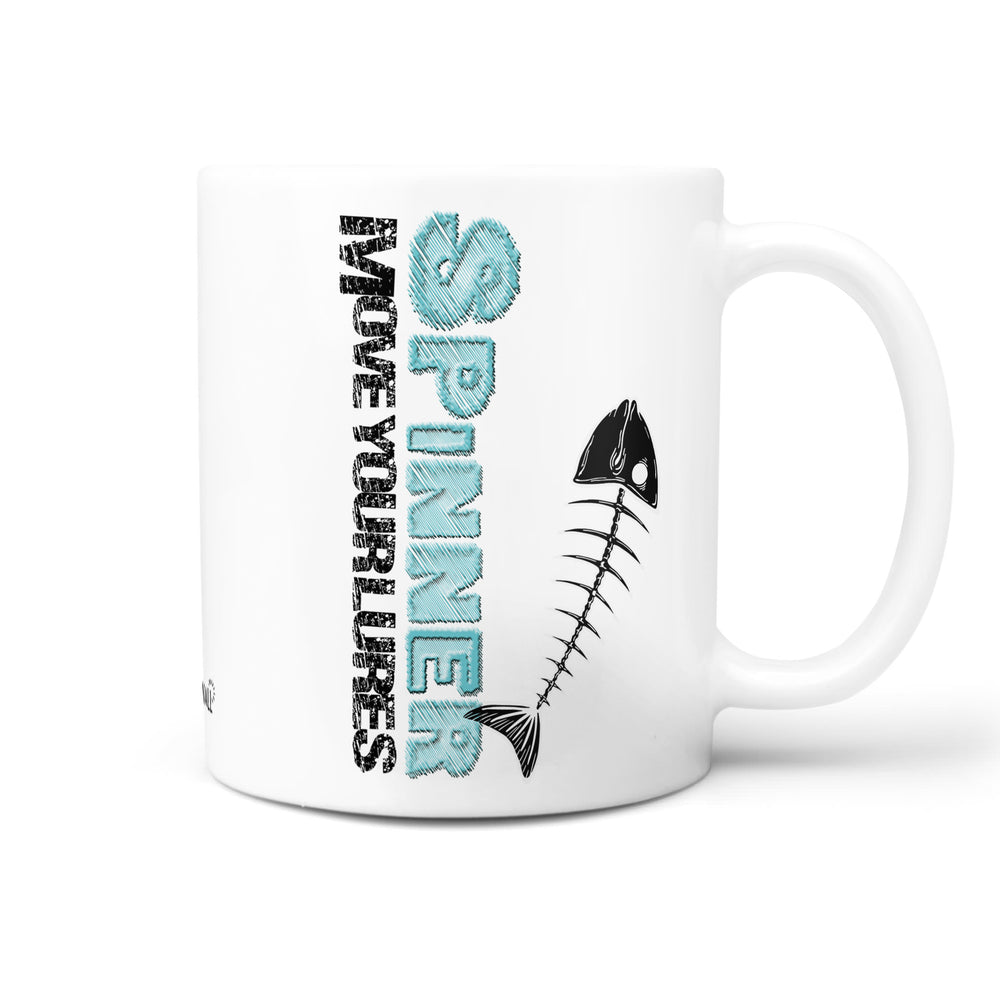 Spruch Tasse Angler Tasse Kaffeetasse -  Spinner Move your Lures - Sunnywall - Individualität trifft Design