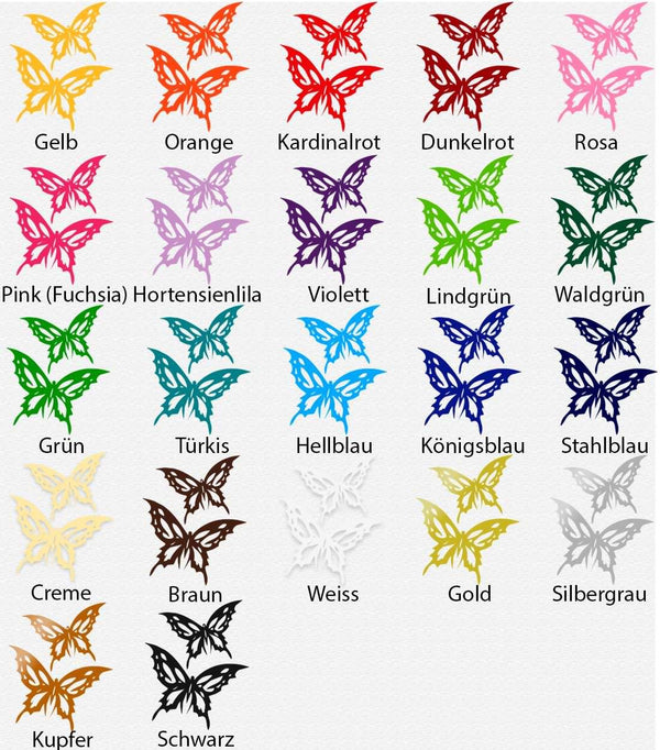 Wandtattoo – Eleganter Schmetterling 2er Set | Stilvoller Wandaufkleber für Wohn- & Schlafbereich - Sunnywall - Individualität trifft Design