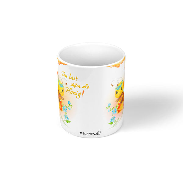 Tasse Kaffeetasse Du bist süßer als Honig – Niedliche Bienen-Tasse - Sunnywall - Individualität trifft Design