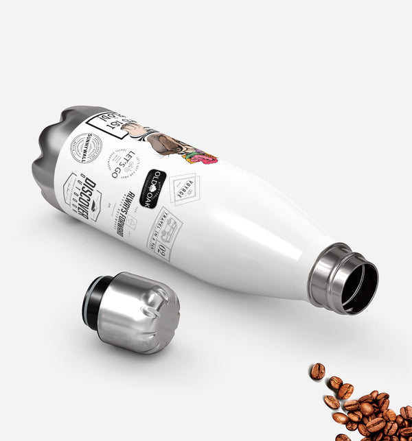 Thermosflasche 500 ml – Ohne Mops ist alles blöd - Sunnywall - Individualität trifft Design