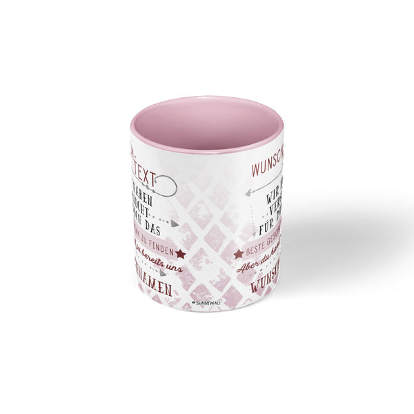Tasse ROSA - Kaffeebecher Lieblingstasse Geburtstags-Tasse - individuell personalisiert - Sunnywall - Individualität trifft Design