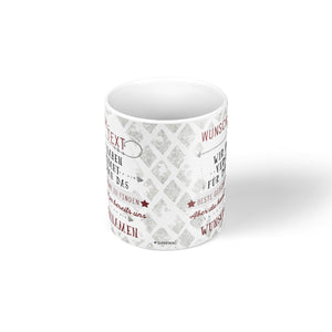 Tasse WEISS - Kaffeebecher Lieblingstasse Geburtstags-Tasse - individuell personalisiert - Sunnywall - Individualität trifft Design