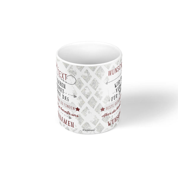 Tasse WEISS - Kaffeebecher Lieblingstasse Geburtstags-Tasse - individuell personalisiert - Sunnywall - Individualität trifft Design