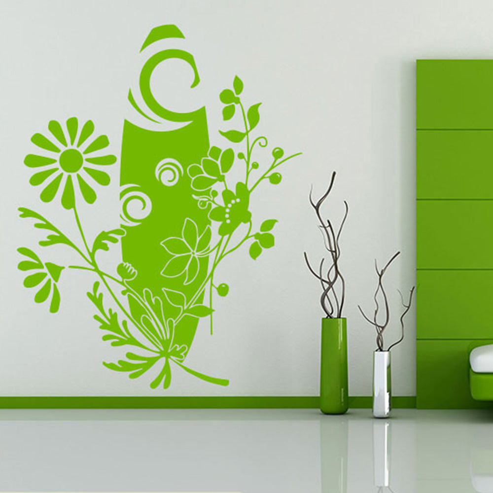 Wandtattoo Blumen Bouquet – Modernes Design mit runden und ovalen Formen für Wohnzimmer & Schlafzimmer | Elegante Wanddeko - Sunnywall - Individualität trifft Design