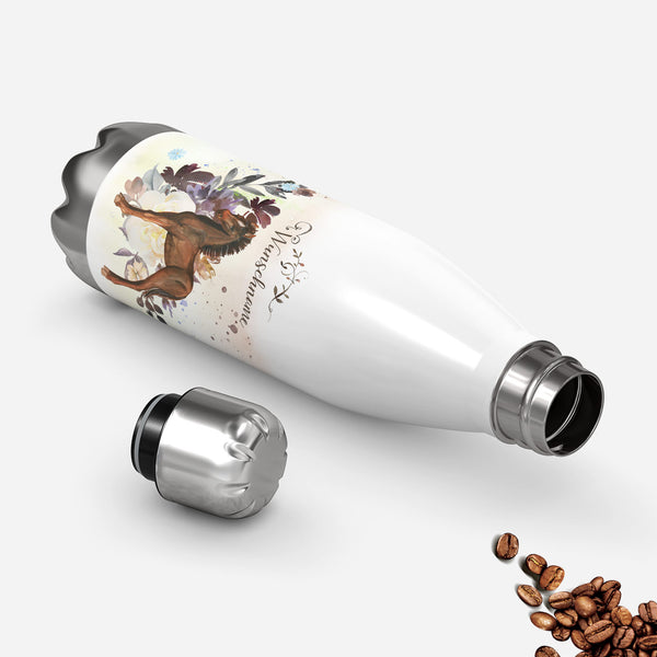 Thermosflasche 500 ml – Wunschname mit Pferdemotiv - Sunnywall - Individualität trifft Design