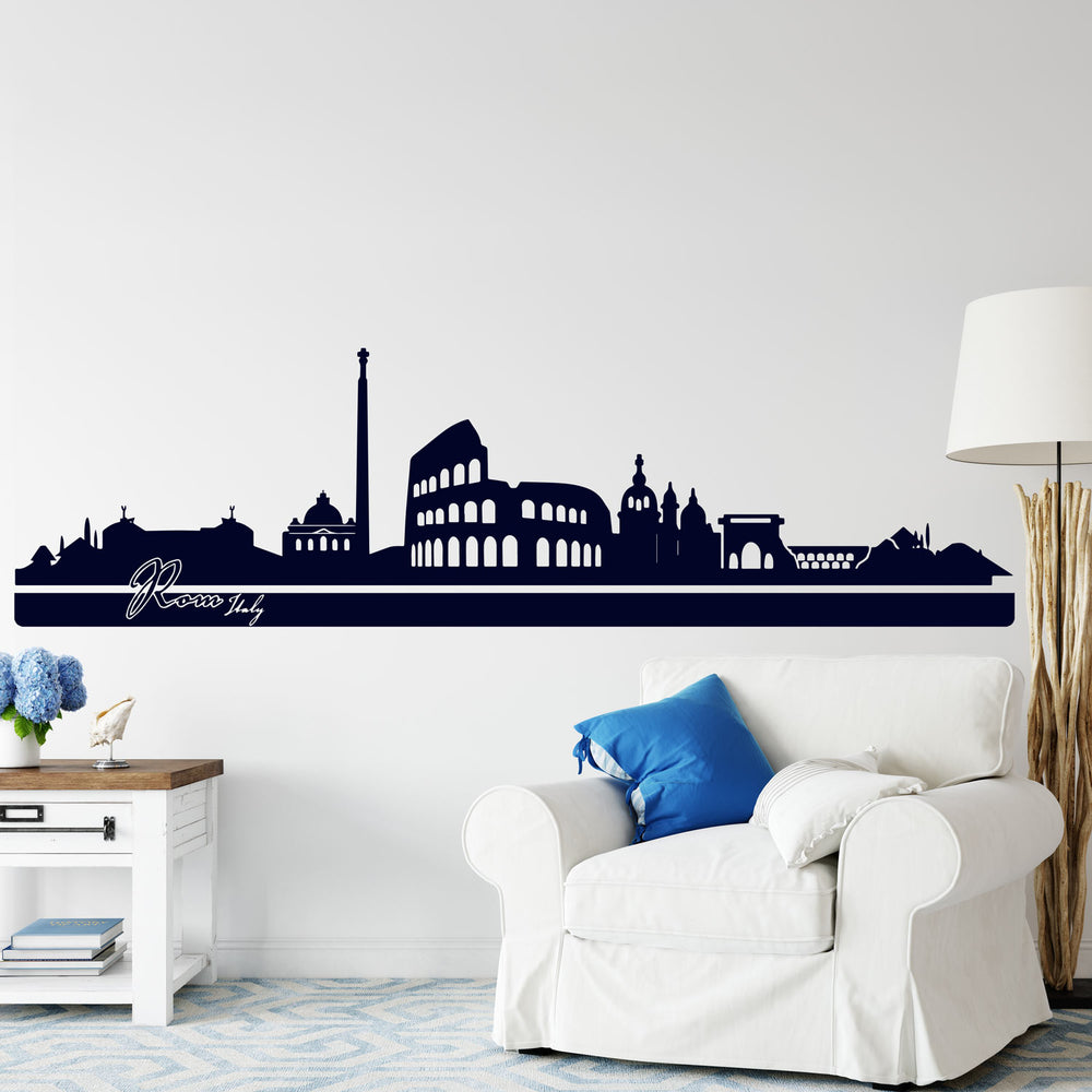 Wandtattoo Skyline Stadt ROM Italien Italia Panorama - Sunnywall - Individualität trifft Design