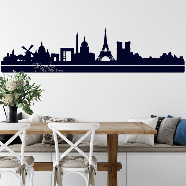 Wandtattoo Skyline Stadt PARIS Frankreich France Panorama - Sunnywall - Individualität trifft Design