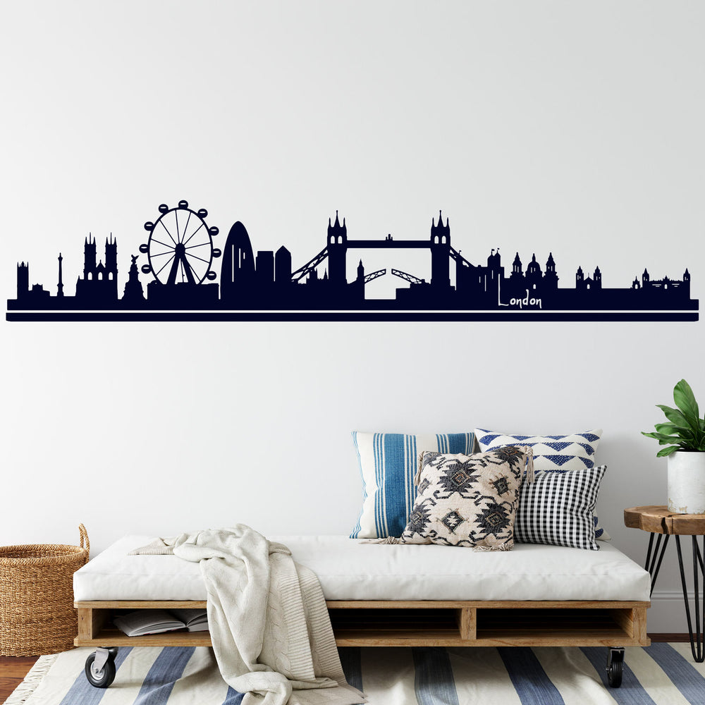 Wandtattoo Skyline Stadt LONDON England United Kingdom Panorama - Sunnywall - Individualität trifft Design
