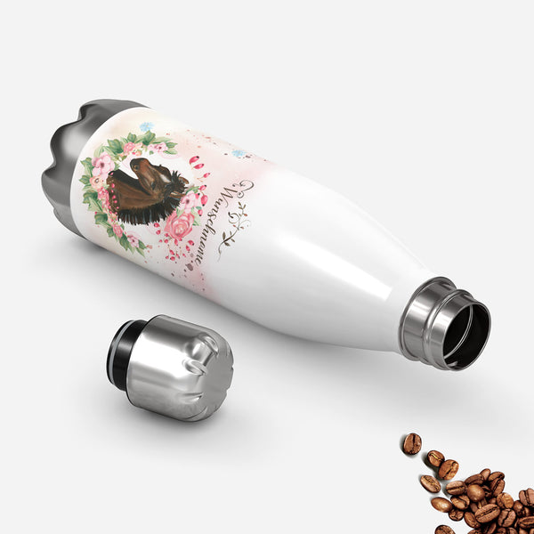 Thermosflasche 500 ml – Wunschname mit Pferdemotiv - Sunnywall - Individualität trifft Design