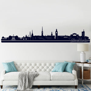 Wandtattoo Skyline Stadt STOCKHOLM Schweden Sweden Panorama - Sunnywall - Individualität trifft Design