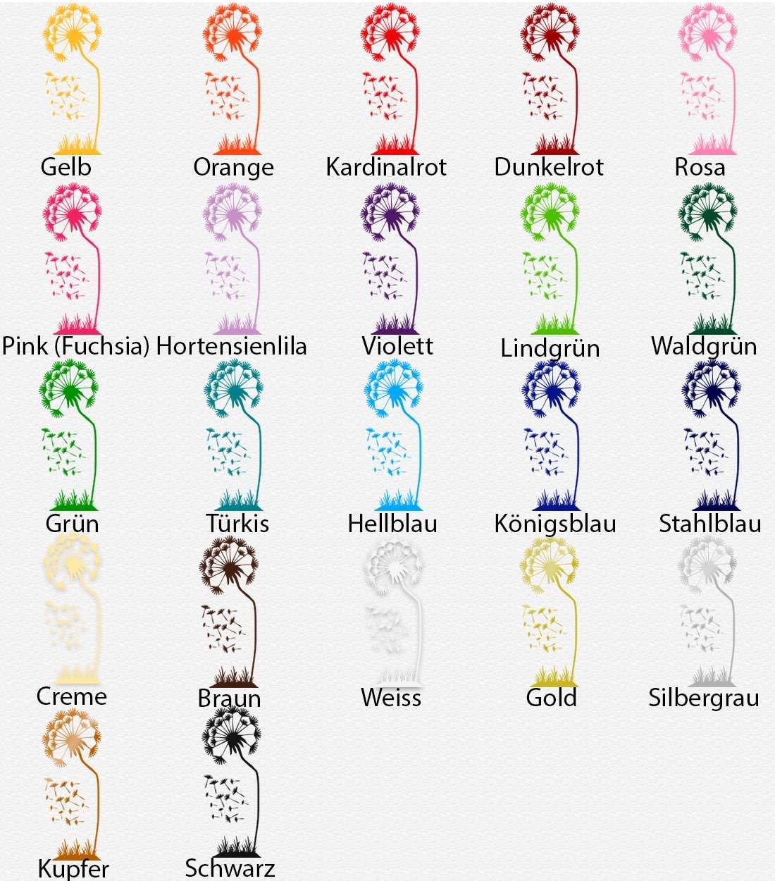 Wandtattoo – Pusteblume | Eleganter Wandaufkleber für ein charmantes Zuhause - Sunnywall - Individualität trifft Design