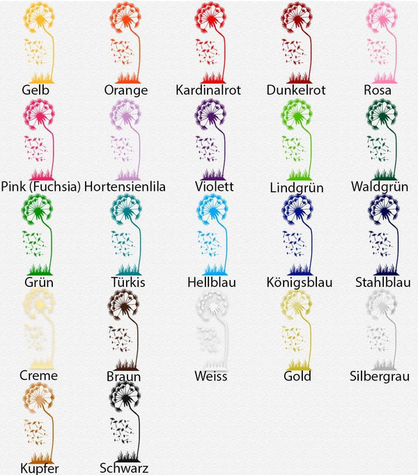 Wandtattoo – Pusteblume | Eleganter Wandaufkleber für ein charmantes Zuhause - Sunnywall - Individualität trifft Design