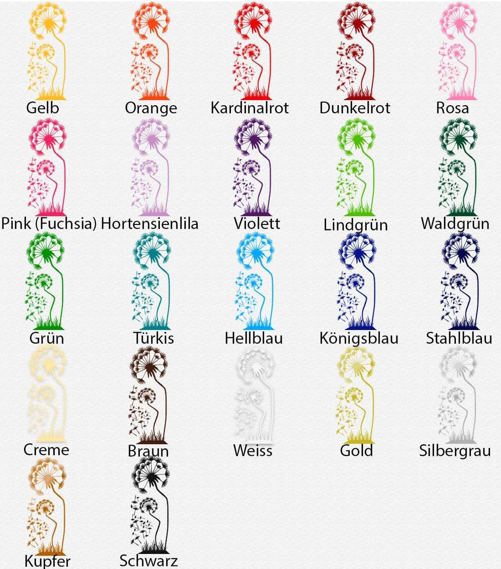 Wandtattoo – Zwei zarte Pusteblumen | Elegante Wandaufkleber für ein charmantes Zuhause - Sunnywall - Individualität trifft Design