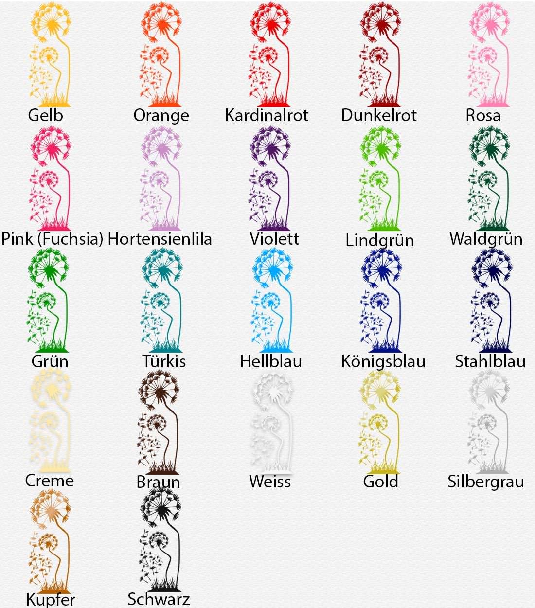 Wandtattoo – Zwei zarte Pusteblumen | Elegante Wandaufkleber für ein charmantes Zuhause - Sunnywall - Individualität trifft Design