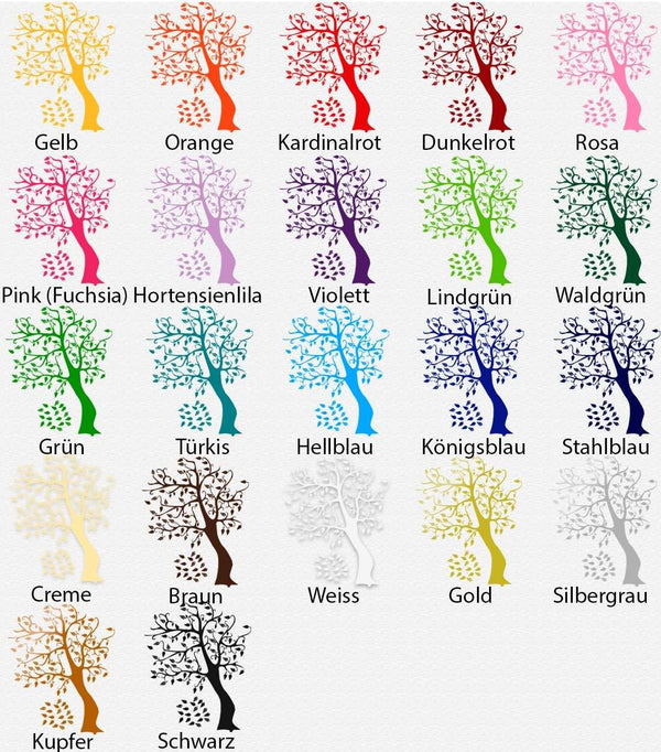 Wandtattoo Baum im Wind mit fliegenden Blättern | Herbst - Sunnywall - Individualität trifft Design
