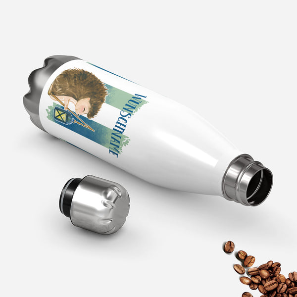 Thermosflasche 500 ml – Wunschname mit Laternen-Igel - Sunnywall - Individualität trifft Design