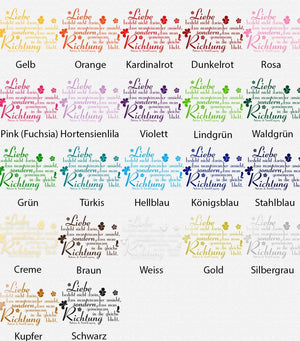 Wandtattoo Liebe - gemeinsame Richtung | Spruch von Antoine de Saint-Exupéry - Sunnywall - Individualität trifft Design
