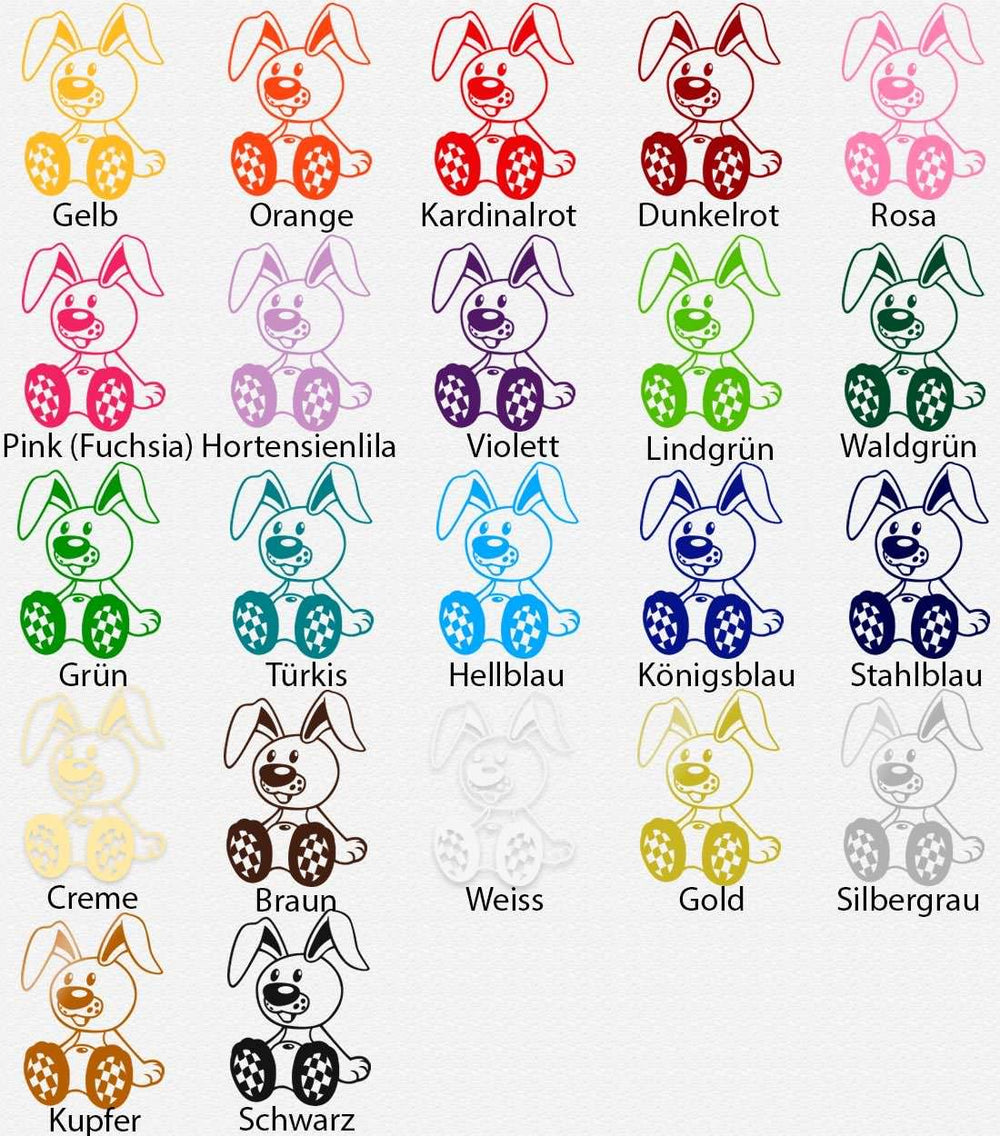 Wandtattoo Hase – Niedlicher Plüschtier Teddy Wandaufkleber für die Kinderwelt - Sunnywall - Individualität trifft Design