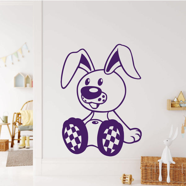 Wandtattoo Hase – Niedlicher Plüschtier Teddy Wandaufkleber für die Kinderwelt - Sunnywall - Individualität trifft Design