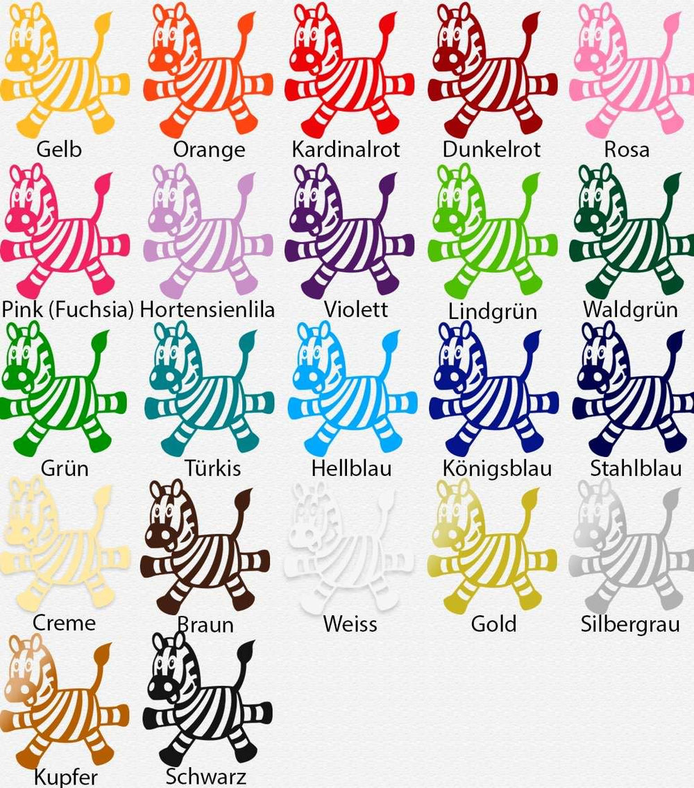 Wandtattoo Zebra – Süßer Wandaufkleber für Kinderzimmer & Babyzimmer | Tiermotiv Safari-Deko - Sunnywall - Individualität trifft Design
