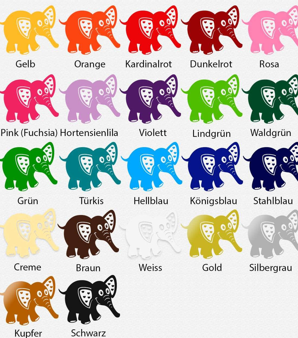 Wandtattoo Elefant – Süßer Wandaufkleber für Kinderzimmer & Babyzimmer | Tiermotiv Safari-Deko - Sunnywall - Individualität trifft Design