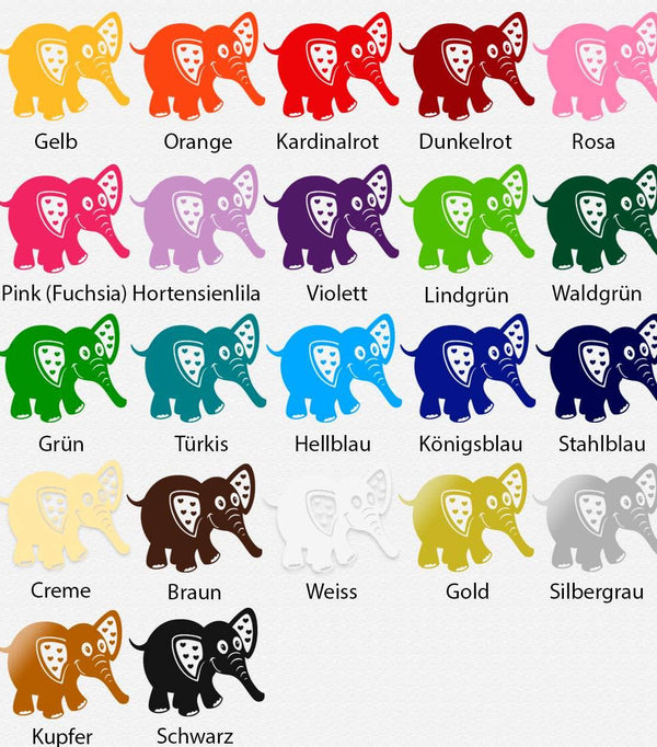 Wandtattoo Elefant – Süßer Wandaufkleber für Kinderzimmer & Babyzimmer | Tiermotiv Safari-Deko - Sunnywall - Individualität trifft Design