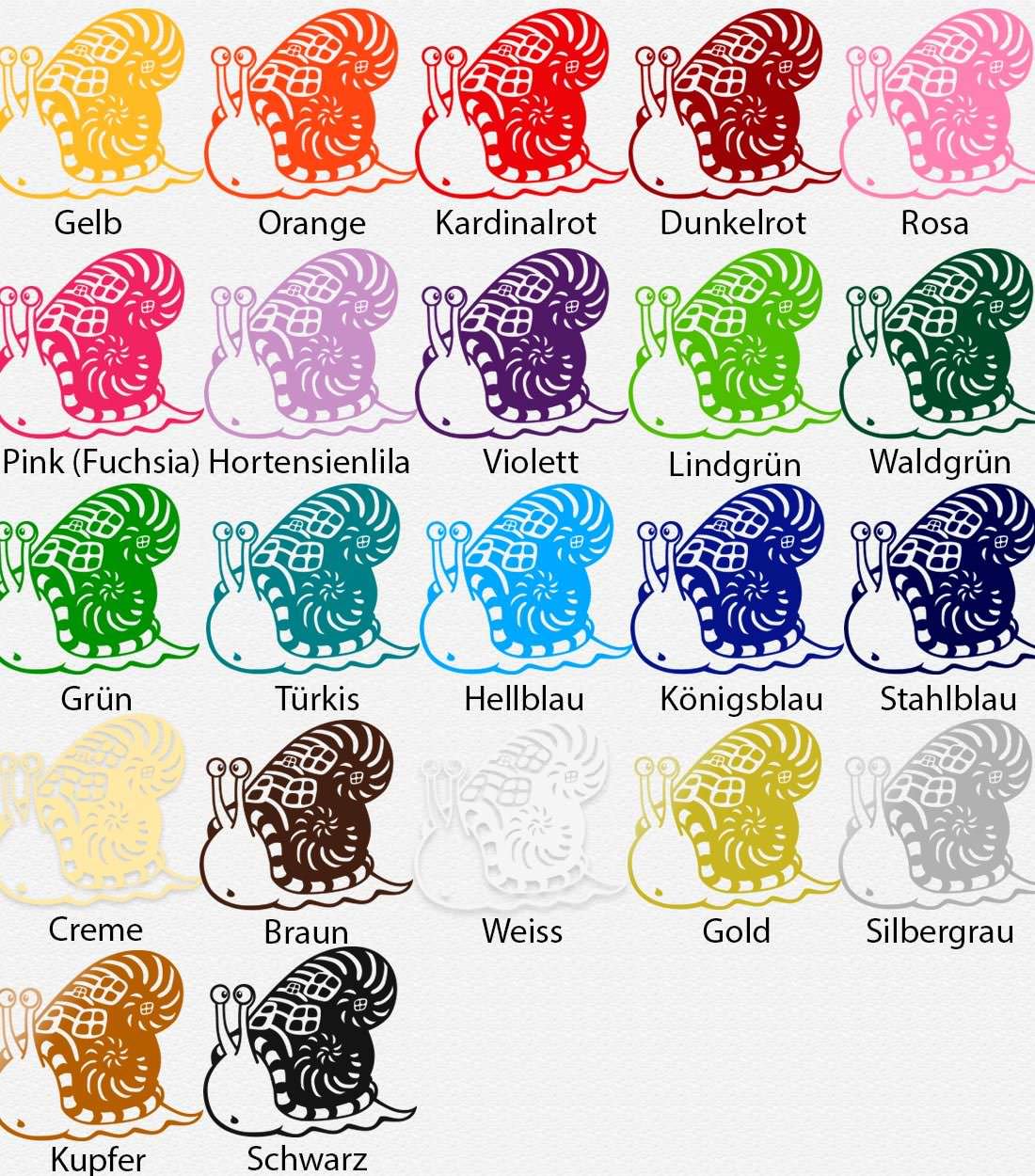 Wandtattoo Niedliche Schnecke - Wandaufkleber für Kinderzimmer & Babyzimmer | Bunte Kinderwelt-Deko“ - Sunnywall - Individualität trifft Design