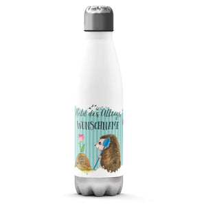 Thermosflasche 500 ml – Held des Alltags mit Wunschname | Igel & Blume - Sunnywall - Individualität trifft Design