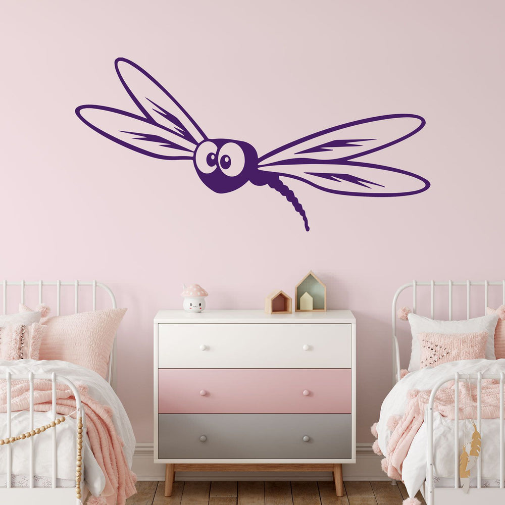Wandtattoo Niedliche Libelle – Süßer Wandaufkleber für Kinderzimmer - Sunnywall - Individualität trifft Design