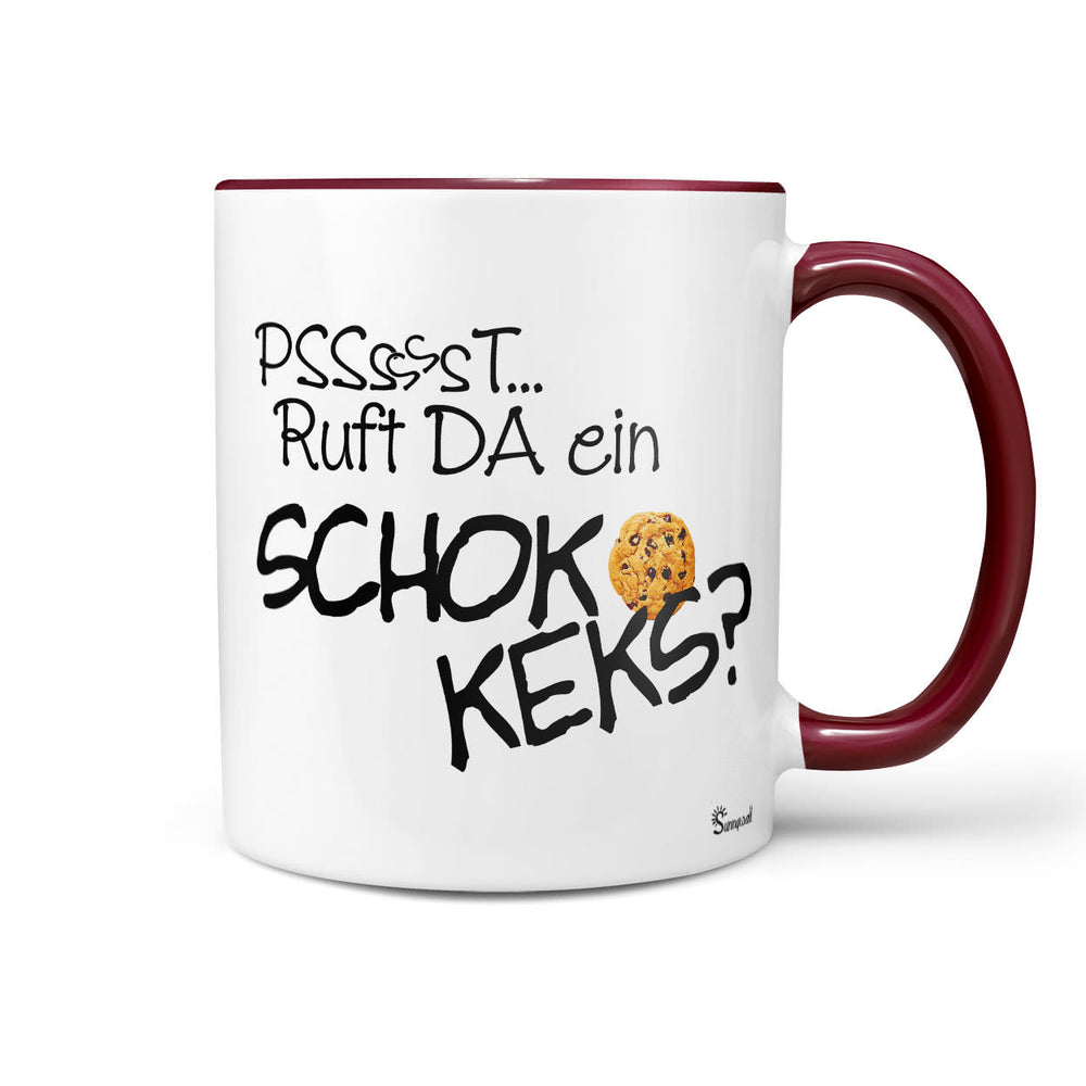 Spruch Tasse Kaffeetasse Schokokeks – Lustige Kaffeetasse für Keks-Liebhaber - Sunnywall - Individualität trifft Design