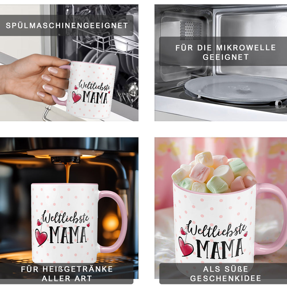 Weltliebste Mama – Tasse und Kissen - Sunnywall - Individualität trifft Design