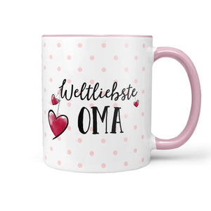 Weltliebste Oma – Tasse und Kissen - Sunnywall - Individualität trifft Design