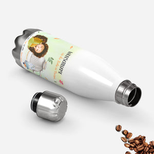 Thermosflasche 500 ml – Igel & Tee | Die Ruhe in Person mit Wunschname - Sunnywall - Individualität trifft Design