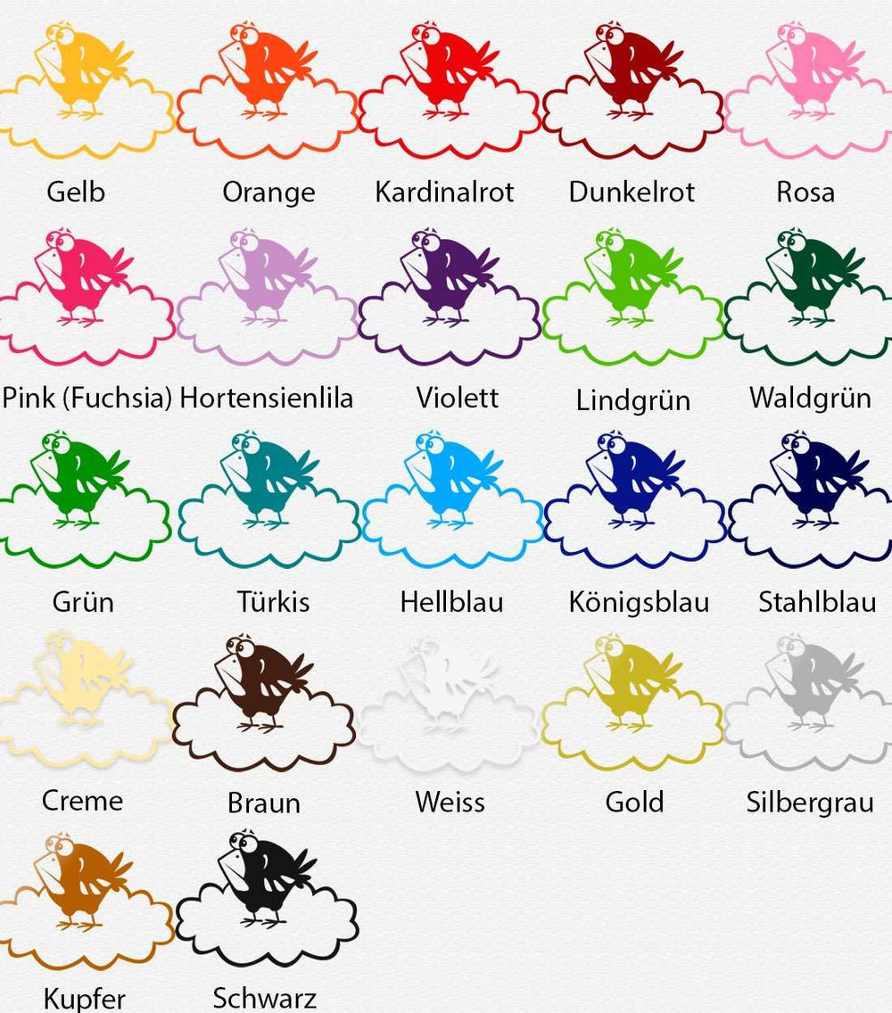 Wandtattoo Vogel auf Wolke – Verspielter Wandaufkleber für Kinder- und Jugendzimmer - Sunnywall - Individualität trifft Design