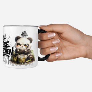 Panda Ich hasse Menschen Tasse Schwarz Deko