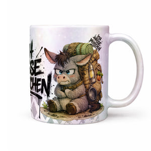 Esel Ich hasse Menschen Tasse perlmutt Produktbild 