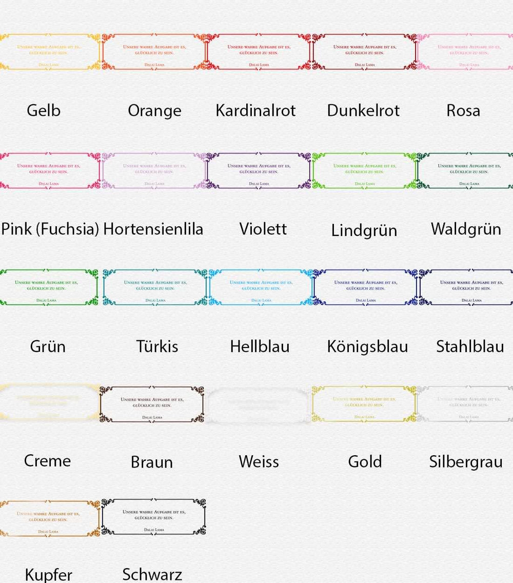 Wandtattoo Zitat - Unsere wahre Aufgabe ist es glücklich zu sein | Sprichwort Dalai Lama - Sunnywall - Individualität trifft Design