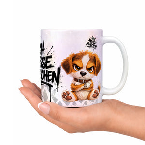 Produktbild Ich hasse Menschen Hund Tasse Perlmutt Deko